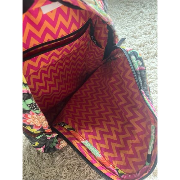Vera Bradley Quilted Campus Backpack Ziggy Zinnia Pattern (Ret) Multi Cotton EUC - Picture 10 of 16